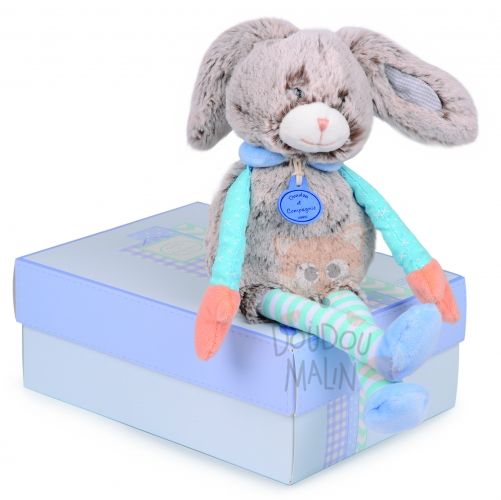  les choupidoux lapin longues jambes marron bleu orange 